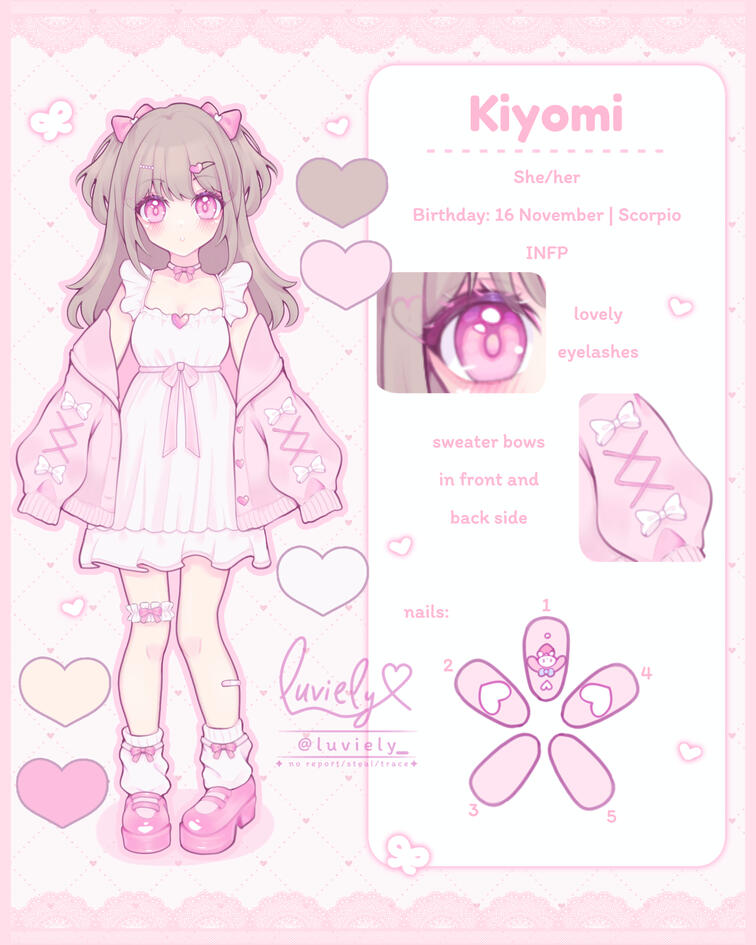 Kiyomi character sheet (will update soon)